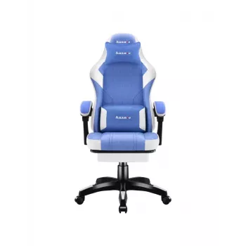 Silla gaming Huzaro Force 3.7 azul — diseño ergonómico, altura ajustable