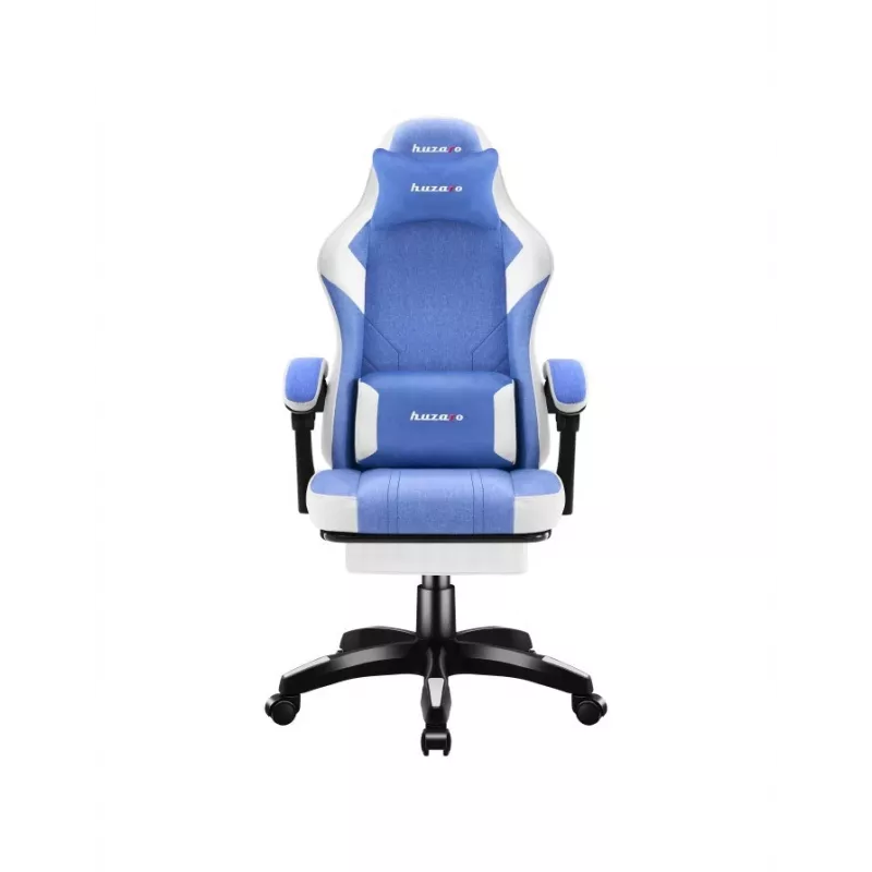 Silla gaming Huzaro Force 3.7 azul — diseño ergonómico, altura ajustable