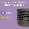Logitech Wave Keys Teclado Oficina RF Wireless + Bluetooth QWERTZ Grafito
