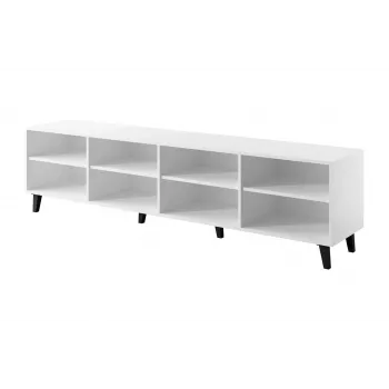 Mueble TV cama meble BARI 200x42x52 blanco mate — 200×42×52 cm