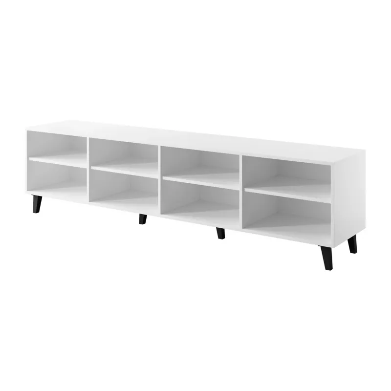 Mueble TV cama meble BARI 200x42x52 blanco mate — 200×42×52 cm