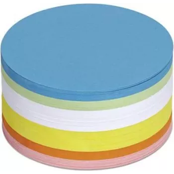 Tarjetas de moderación Maul 6394499 círculo Ø 9,5 cm blanco, amarillo, naranja, rojo, verde, azul, 250 unidades (6394499)
