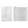 Armario de almacenamiento de baño Topeshop POLA MINI DD blanco brillo blanco