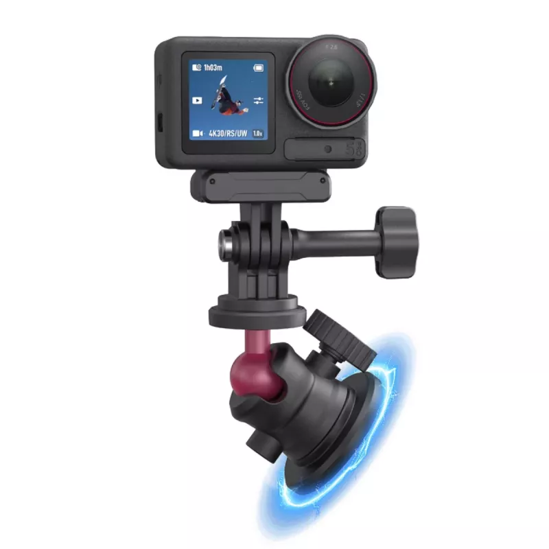 Soporte magnético Telesin para cámara deportiva S7-JBK-12 – base magnética de cambio rápido para action cameras