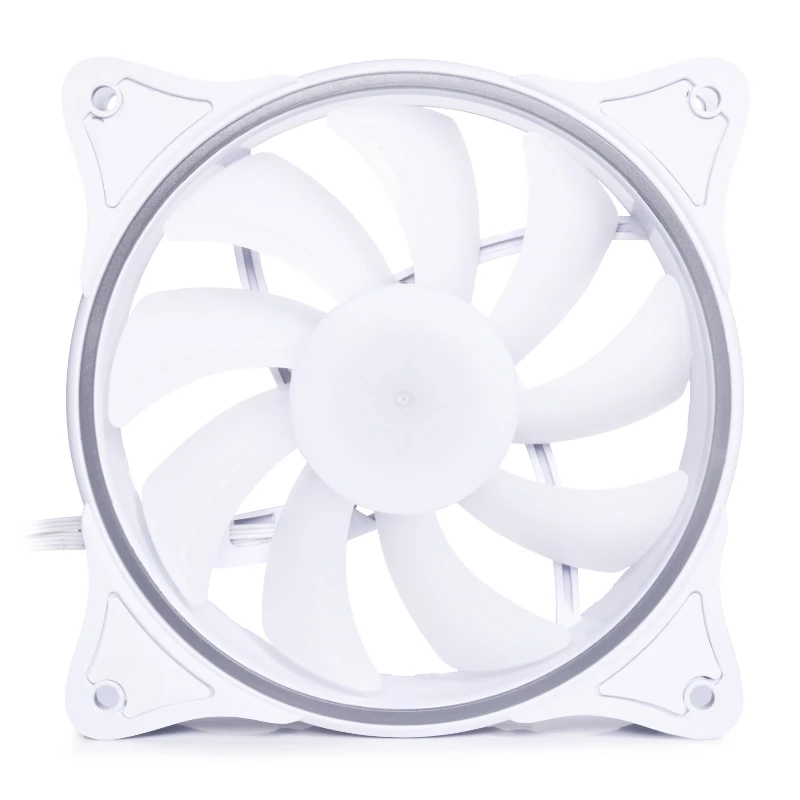 Alphacool Rise Aurora 24850 ventilador de caja PWM de 120 mm, 120x120x25 mm, blanco