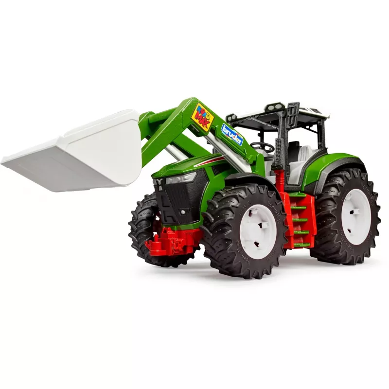 BRUDER tractor con cargador frontal modelo BR-03451 – robusto tractor de juguete con cargador móvil