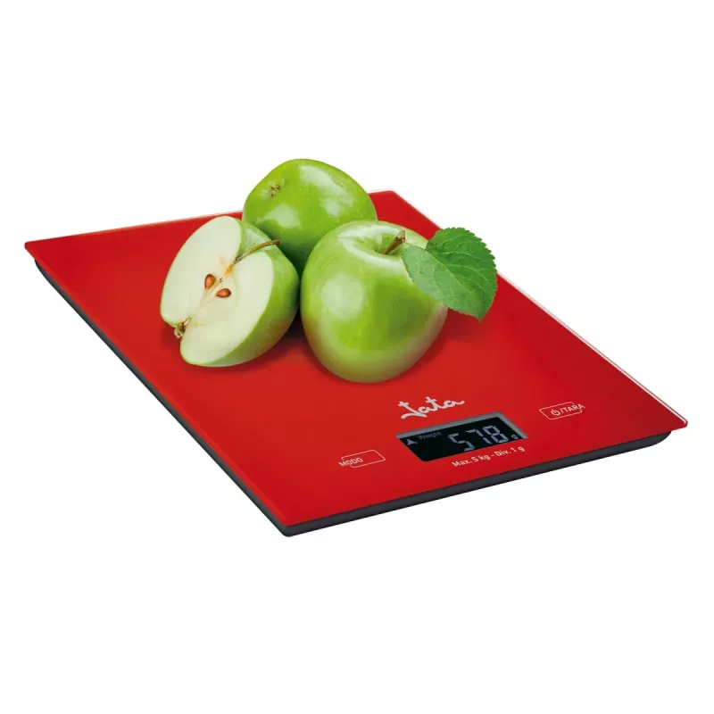 Báscula de cocina electrónica JATA Mod. 729R roja
