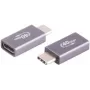 ShiverPeaks BS13-60004 adaptador USB 4.0, USB-C macho a USB-C hembra, metálico