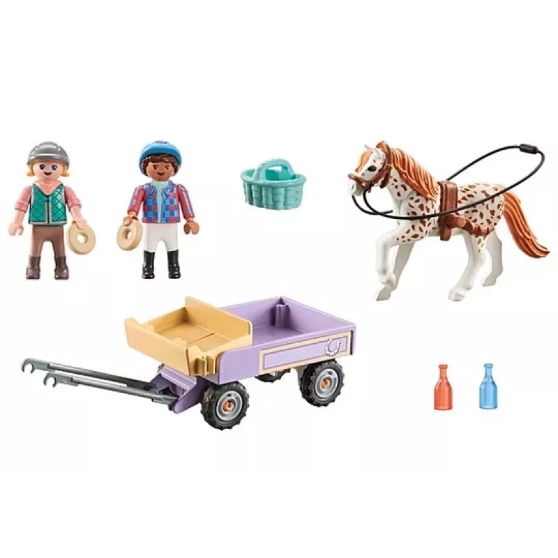 Playmobil 71496 Horses of Waterfall: Carruaje de poni