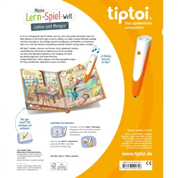 tiptoi Mi mundo de aprendizaje y juego: números y cantidades, libro educativo
