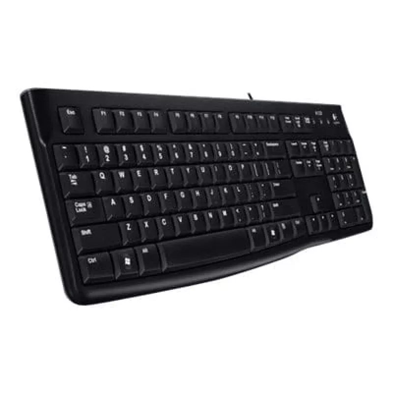 Teclado de sobremesa MK120, con cable, USB, QWERTZ, negro, ratón incluido
