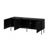 Mueble RTV SIENA 150.5x40x60 negro mate