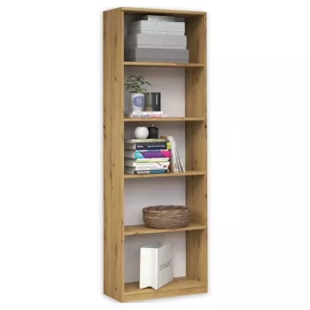 Estantería Top R40 ARTISAN, roble, 5 baldas, 400×300×1820 mm, estructura de aglomerado