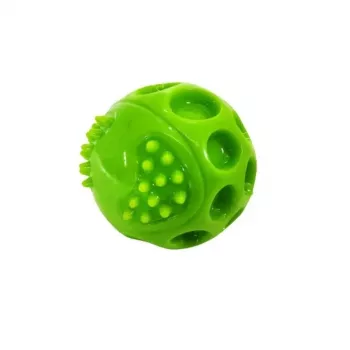 Juguete para perros Hilton Squeak Ball 6,3 cm — pelota con chirrido de goma, 1 ud., azul, para todas las razas