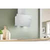 Campana extractora de pared Bosch DWK65DK20, 590×325×690 mm, 550 m³/h, 3 velocidades, 62 dB, blanca, filtro de grasa de aluminio