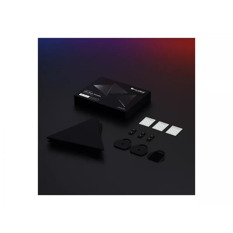 Panel inteligente Nanoleaf NL47-0101TW-3PK Wi-Fi negro 3 uds.