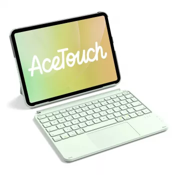 Funda con teclado Inateck KB04122 Keyboard Folio para iPad 11, QWERTZ, verde