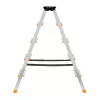 Krause Dopplo 120410 escalera de tijera de doble acceso, aluminio, 2 x 5 peldaños