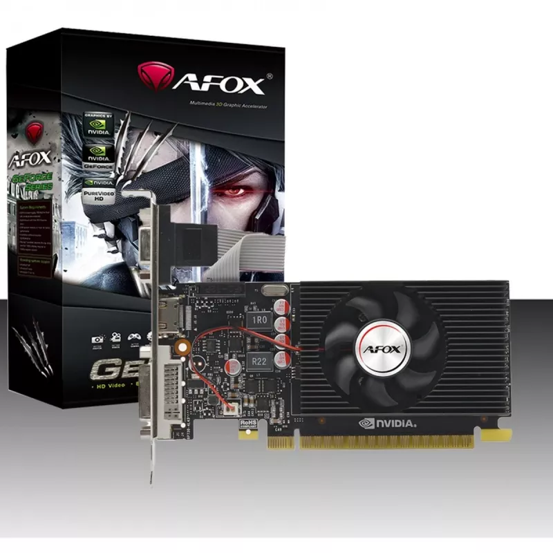 Tarjeta gráfica AFOX AF240-1024D3L2 — NVIDIA GeForce GT 240, 1 GB GDDR3, 128 bits, PCIe 2.0