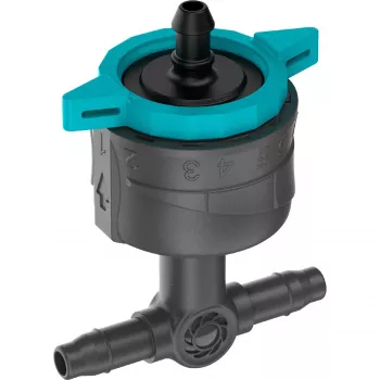 Gotero de riego Gardena 13314-20 8 l/h negro montaje en línea