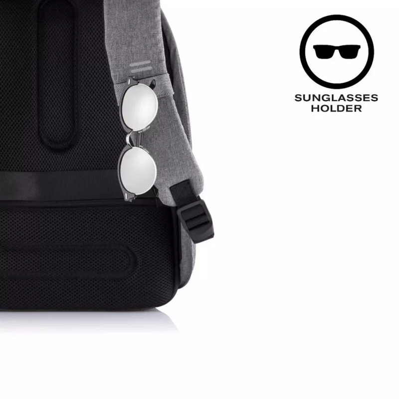 XD Design Bobby Hero Regular P705.292 mochila antirrobo, portátil de 15,6 pulgadas, tablet de 12,9 pulgadas, 16 l, puerto de carga USB, bolsillo RFID, gris