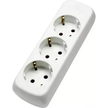 Regleta de enchufes AS Schwabe 11731 – blanca, 1 ud.