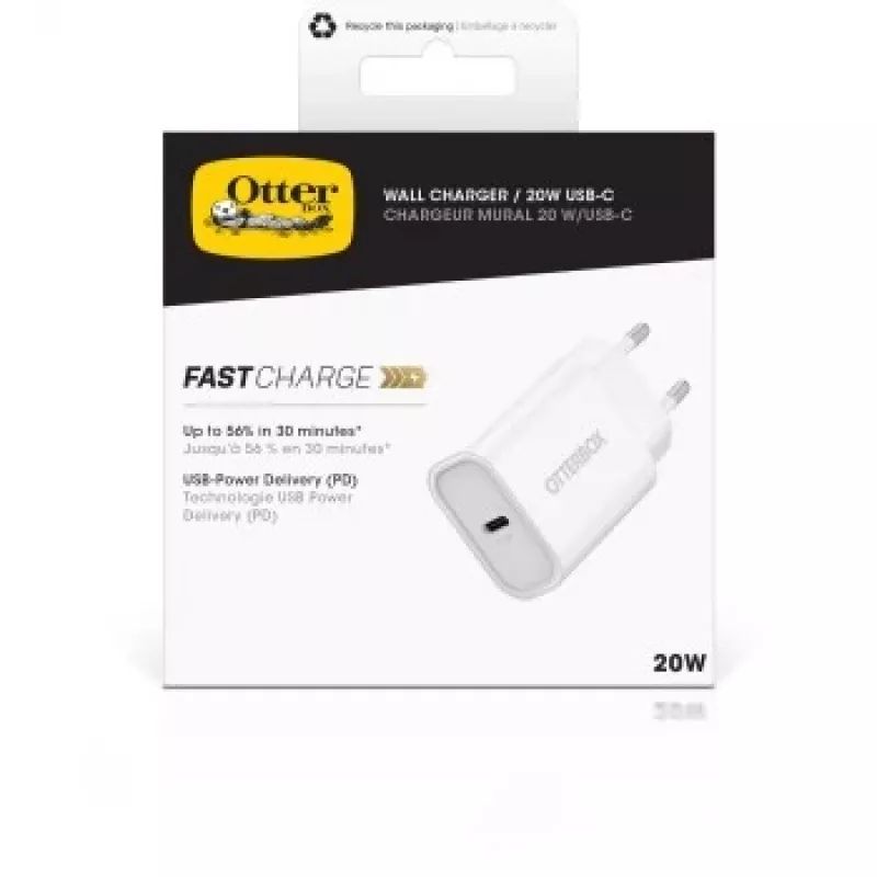 Cargador de pared OTTERBOX 78-81340 20W USB‑C (USB‑PD) blanco