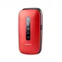 Panasonic KX-TU550 EXR teléfono móvil para personas mayores, 4G, 2,8 pulgadas, de tapa, rojo