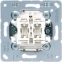 Módulo interruptor de pared JUNG 505 U 1P, unipolar 10 A, 250 V — blanco metálico