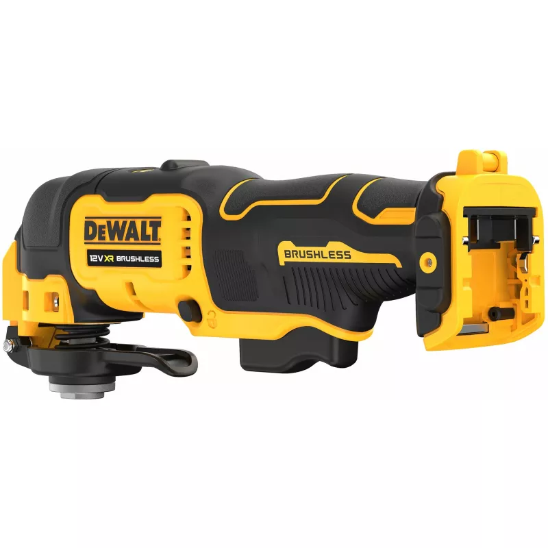 Herramienta multifunción oscilante DeWalt DCS353NT-XJ, sin escobillas, inalámbrica, 12 W, 840 g, Negro/Amarillo