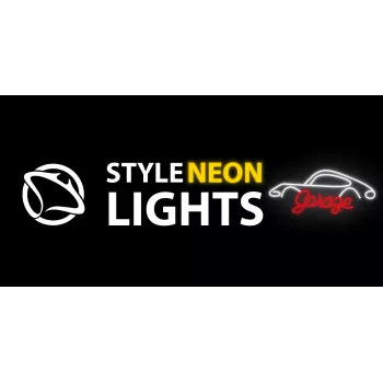 Luz de neón decorativa MANTA SNL95WH blanco-rojo — iluminación bicolor estilo neón