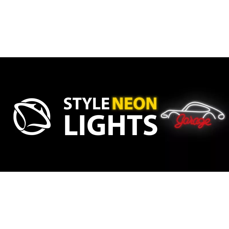 Luz de neón decorativa MANTA SNL95WH blanco-rojo — iluminación bicolor estilo neón