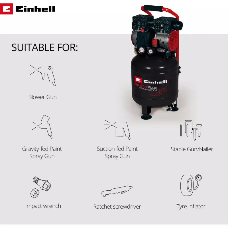 Compresor de aire Einhell TE-AC 24 Silent 750 W 135 l/min