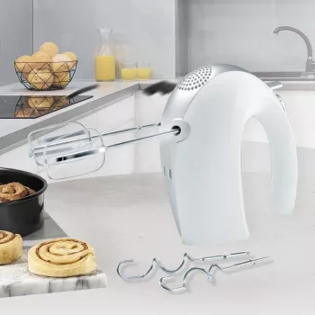 Batidora de mano Maestro MR-506 – 2 velocidades, blanca, batidora de cocina compacta