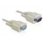 Cable serie DeLOCK RS-232 1m beige DB-9 82984