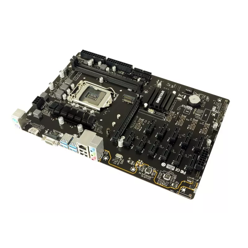 Placa base BIOSTAR TB360-BTC PRO 2.0 ATX Intel B360, LGA 1151, 2x DIMM DDR4 hasta 32GB, 11x PCIe x1 + 1x PCIe x16, M.2, SATA III, USB-A