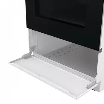 Cocina de gas independiente con horno Gorenje GG5A10WFFM — encimera de 4 fuegos, horno de 70 l, superficie esmaltada, blanca