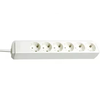 Regleta de enchufes brennenstuhl Eco-Line, 6 tomas, Blanco (1159420015)