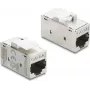 Delock 90989 Acoplador Keystone RJ45 a RJ45 Cat.6A, metal, plata/blanco
