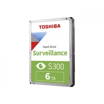 Toshiba S300 Surveillance disco duro interno 3.5 SATA 6GB/s – 6 TB, 5400 rpm