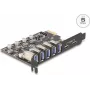 Tarjeta DELOCK PCI Express x1 90346 — 5 Gbit/s, 5 puertos externos