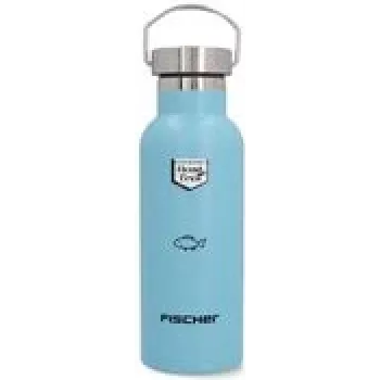 Botella de acero inoxidable FISCHER 50439 – ligera, azul