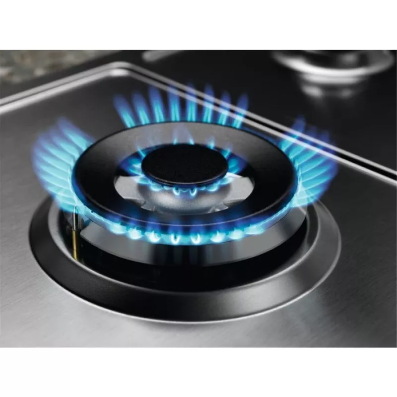 Placa de gas KGS75662SX SMK, 4 zonas de cocción, control táctil