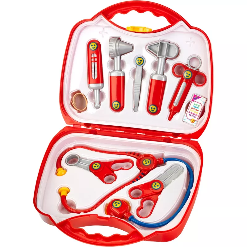Maletín de médico de Theo Klein, set de médico de juguete, color rojo
