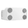 Organizador de escritorio con cajón y cargador inalámbrico Ergo Office, blanco, máx. 10 kg, ER-441
