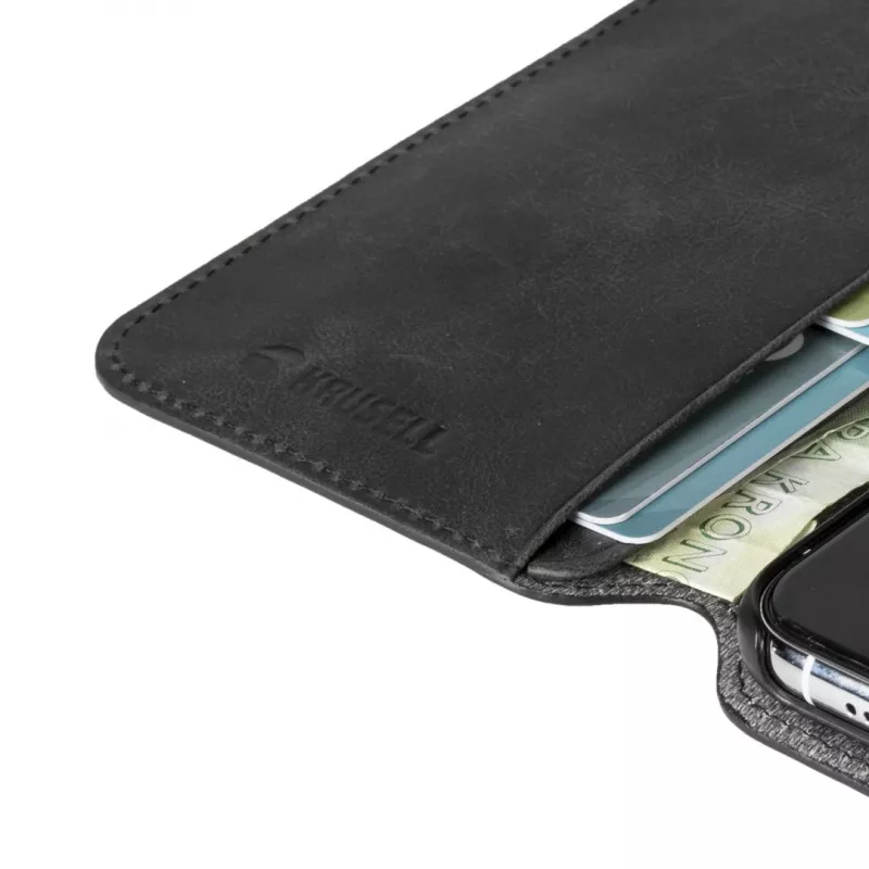 Krusell Sunne PhoneWallet Apple iPhone 11 Pro Max negro vintage