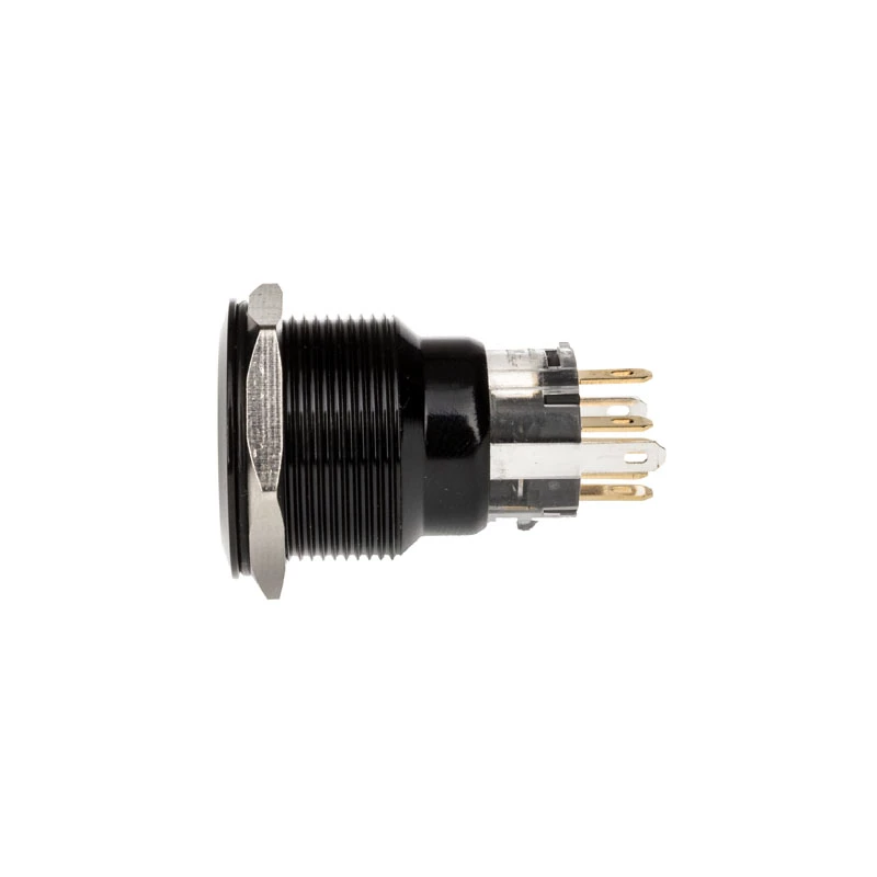 Pulsador antivandálico DimasTech 22 mm Blackline Dot RGB PD223
