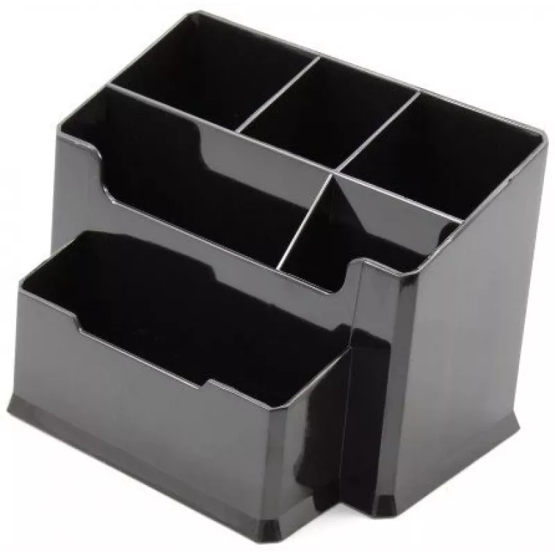 Estuche Forpus, negro, vacío, compartimento 6 1005-005