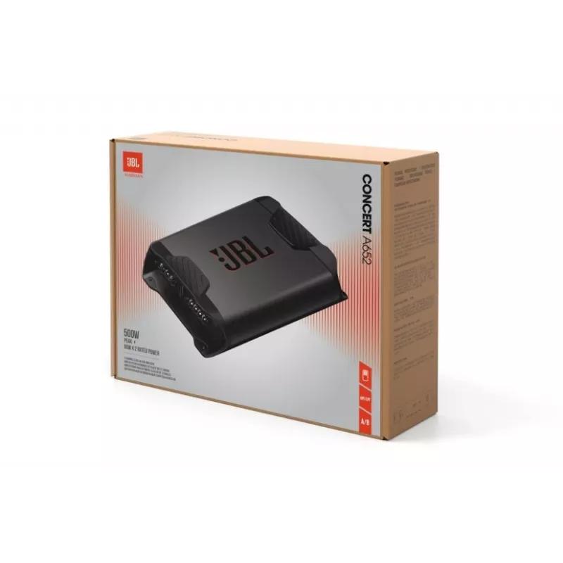 Amplificador de coche de 2 canales JBL Concert A652, 500 W de potencia