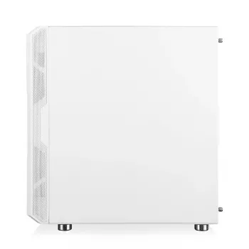 Caja de PC MODECOM AMIRANI ARGB Midi Tower blanca — ATX/ITX, GPU 35 cm, disipador de CPU 16,5 cm, 2 ventiladores de 200 mm